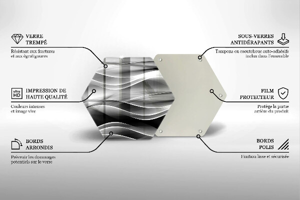 Tábua de corte Linhas suaves de abstração