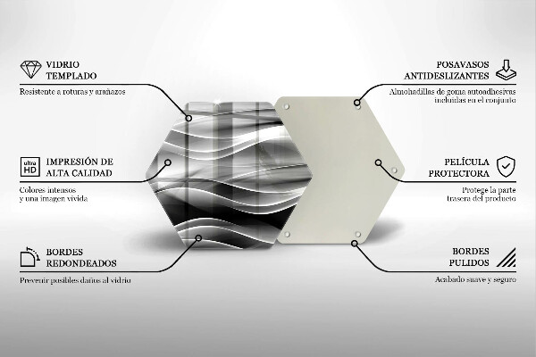 Tábua de corte Linhas suaves de abstração