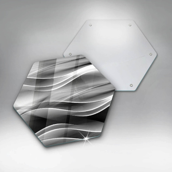 Tábua de corte Linhas suaves de abstração