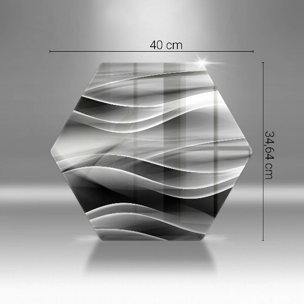 Tábua de corte Linhas suaves de abstração