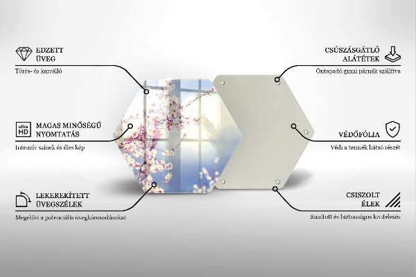 Tábua para cozinha Árvore florida