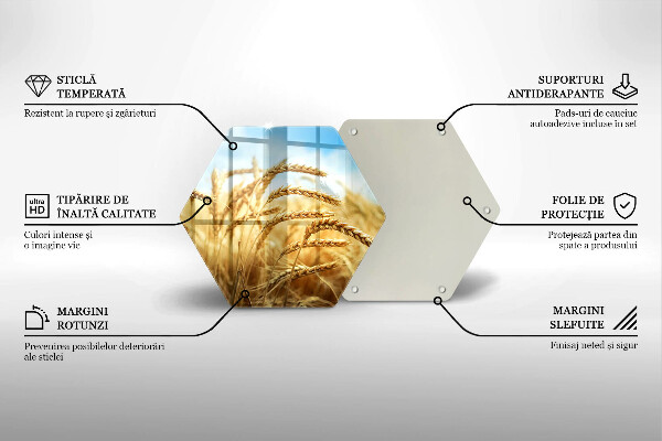 Tábua para corte Espigas de grãos no campo