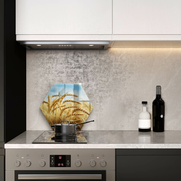 Tábua para corte Espigas de grãos no campo