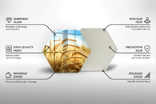 Tábua para corte Espigas de grãos no campo