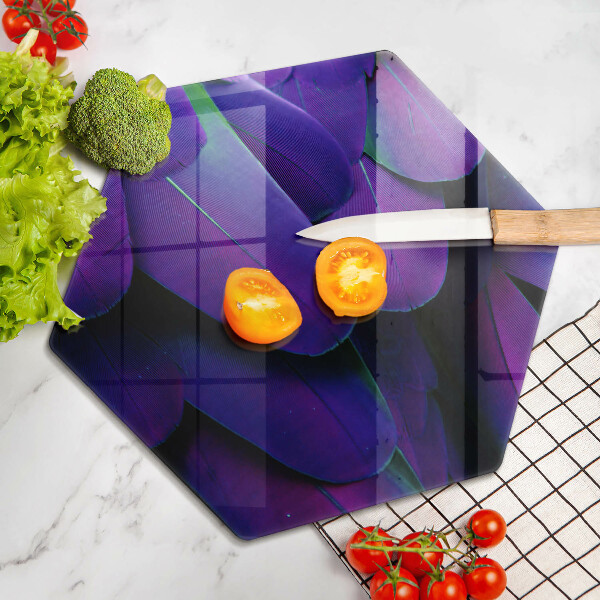 Tábua de vidro Penas de neon