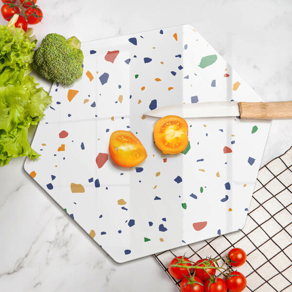 Tábua de cortar de vidro Grés colorido