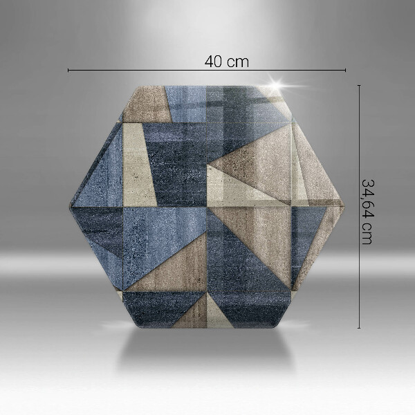 Tábua de corte de vidro Abstração geométrica