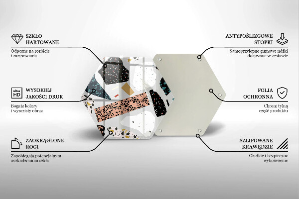 Tábua de corte de vidro Pedra de porcelana