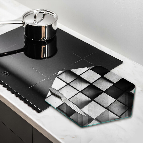 Tábua de corte Fundo de geometria 3D