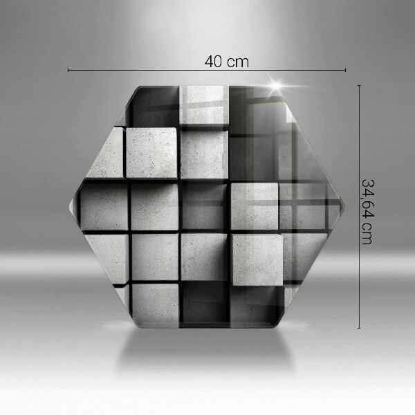 Tábua de corte Fundo de geometria 3D