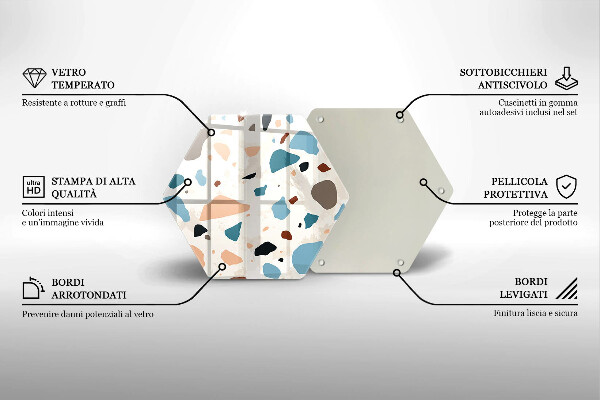 Tábua para corte Grés decorativo