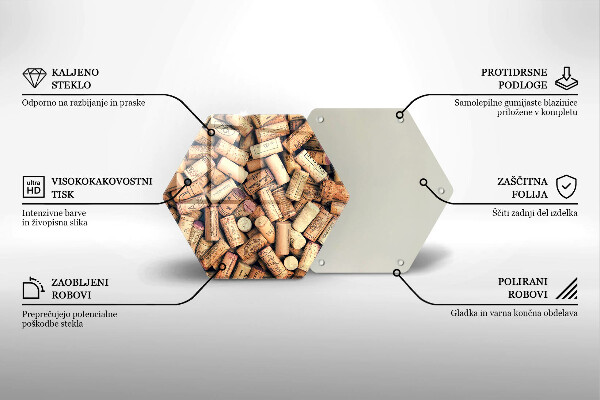Tábua para corte Padrão de rolhas de vinho