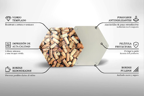 Tábua para corte Padrão de rolhas de vinho