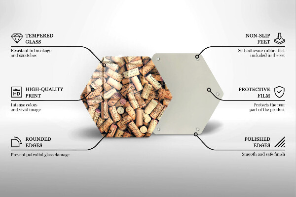 Tábua para corte Padrão de rolhas de vinho