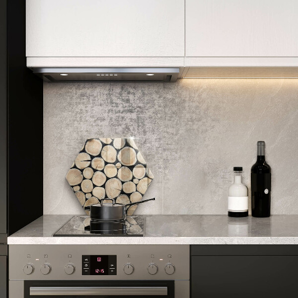 Tábua cozinha Troncos de árvores de madeira