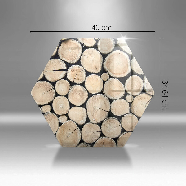 Tábua cozinha Troncos de árvores de madeira