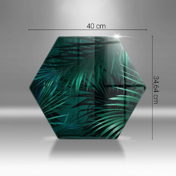 Tábua de cortar alimentos Folhas selvagens da selva