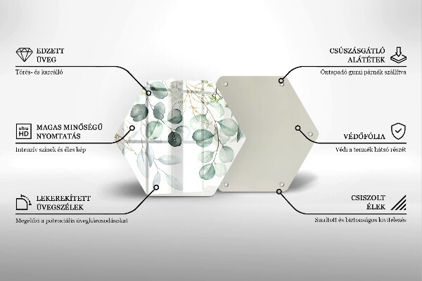Tábua para corte Plantas pintadas