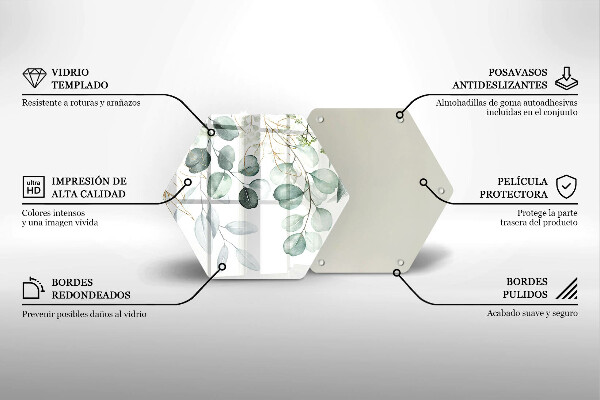 Tábua para corte Plantas pintadas
