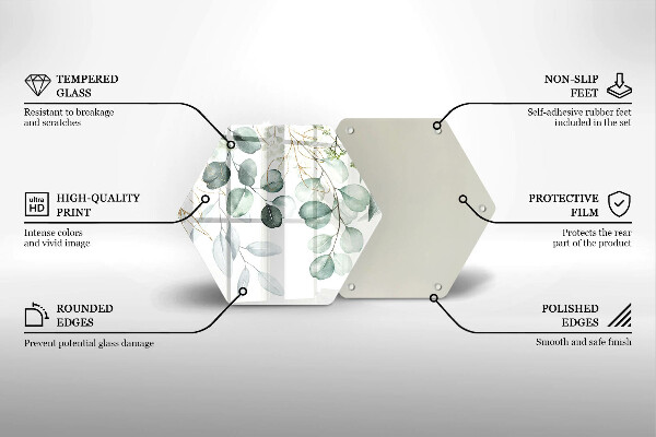 Tábua para corte Plantas pintadas
