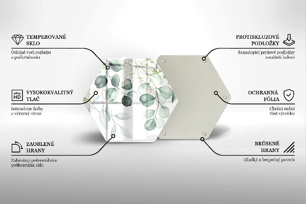 Tábua para corte Plantas pintadas