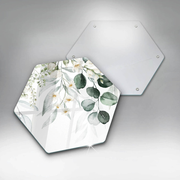 Tábua para cozinha Plantas em aquarela