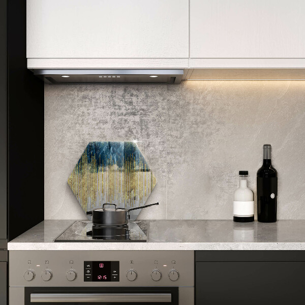 Tábua de cortar de vidro Abstração do designer