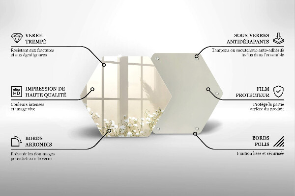 Tábua de cortar alimentos Flores boho de Gypsophila