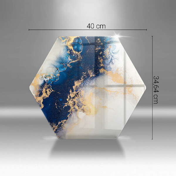 Tábua corte Abstração com azul