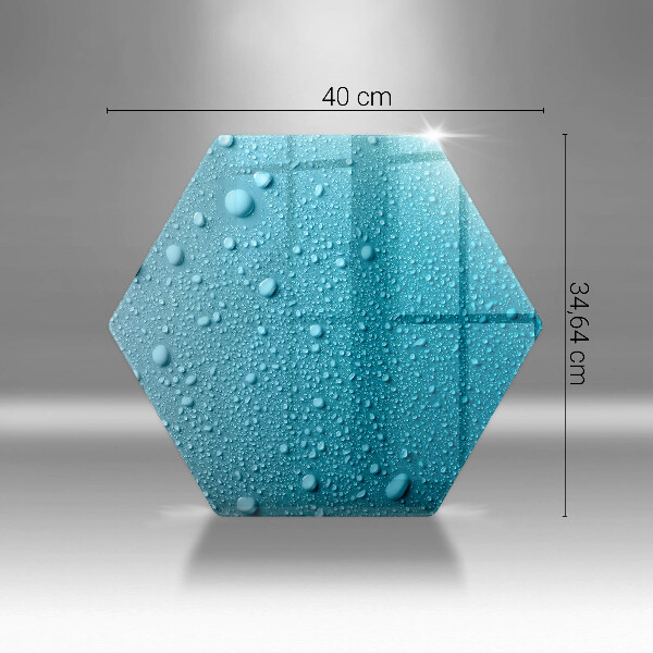 Tábua de cortar alimentos Gotas de água