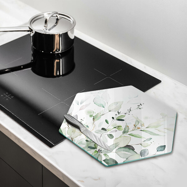 Tábua para cozinha Plantas em aquarela