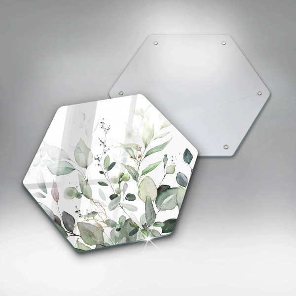 Tábua para cozinha Plantas em aquarela