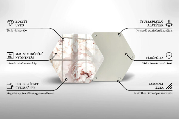 Tábua cozinha Peônias pastéis