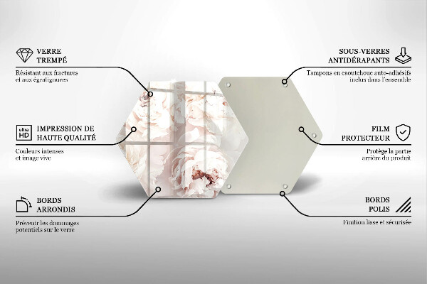 Tábua cozinha Peônias pastéis