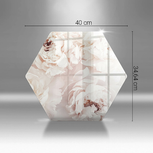 Tábua cozinha Peônias pastéis