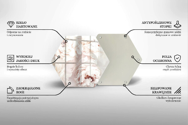 Tábua cozinha Peônias pastéis