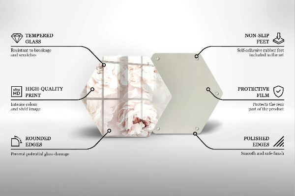 Tábua cozinha Peônias pastéis