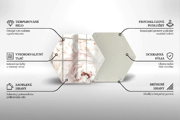 Tábua cozinha Peônias pastéis