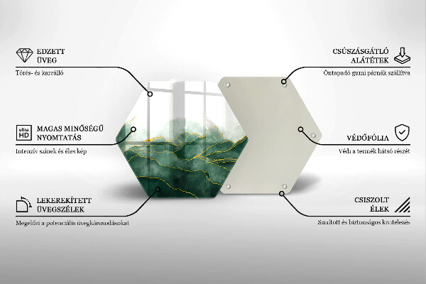 Tábua de cortar de vidro Natureza abstrata