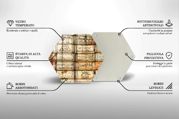 Tábua para corte Rolhas de vinho velhas