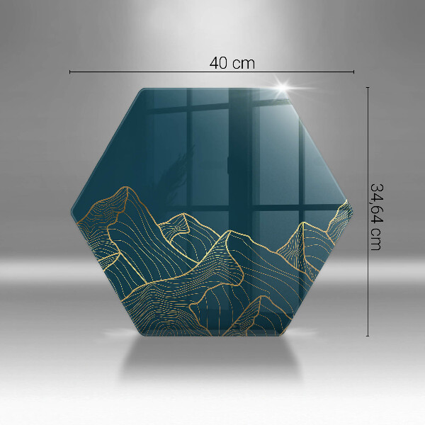 Tábua cozinha Montanhas abstratas