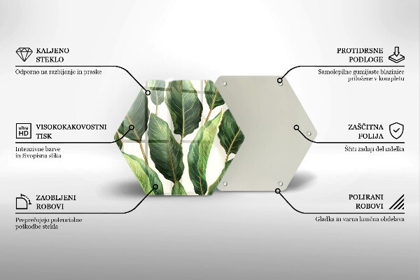 Tábua de cortar alimentos Folhas de bananeira