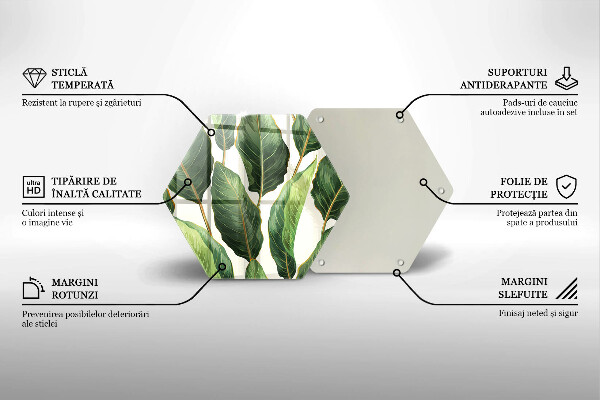 Tábua de cortar alimentos Folhas de bananeira