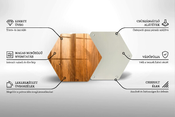 Tábua de cortar de vidro Tábuas de madeira