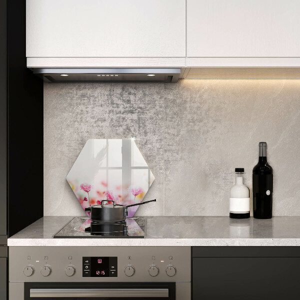 Tábua de corte de vidro Prado de flores