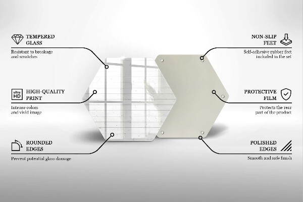 Tábua de vidro Quadros de luz modernos