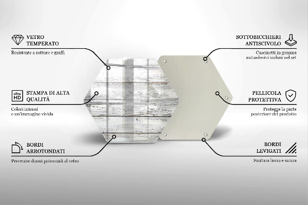 Tábua de cortar de vidro Tábuas de madeira leves