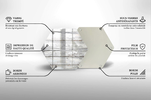 Tábua de cortar de vidro Tábuas de madeira leves
