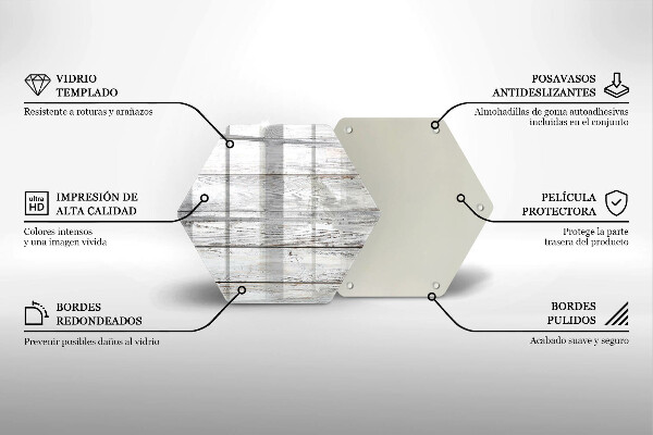 Tábua de cortar de vidro Tábuas de madeira leves