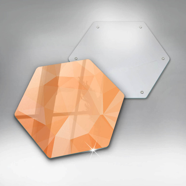 Tábua de corte de vidro Fundo geométrico